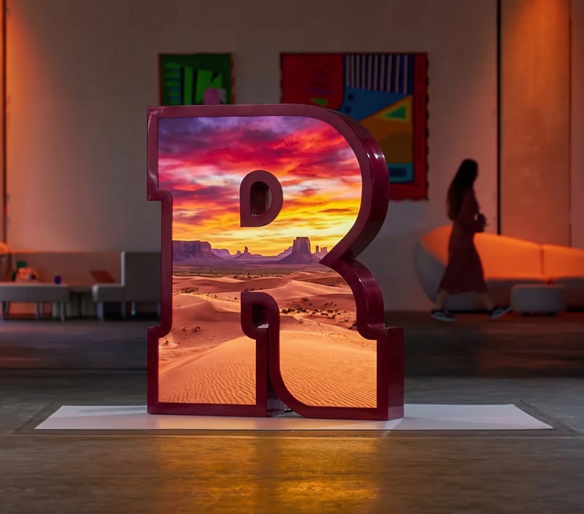 LED video display letters